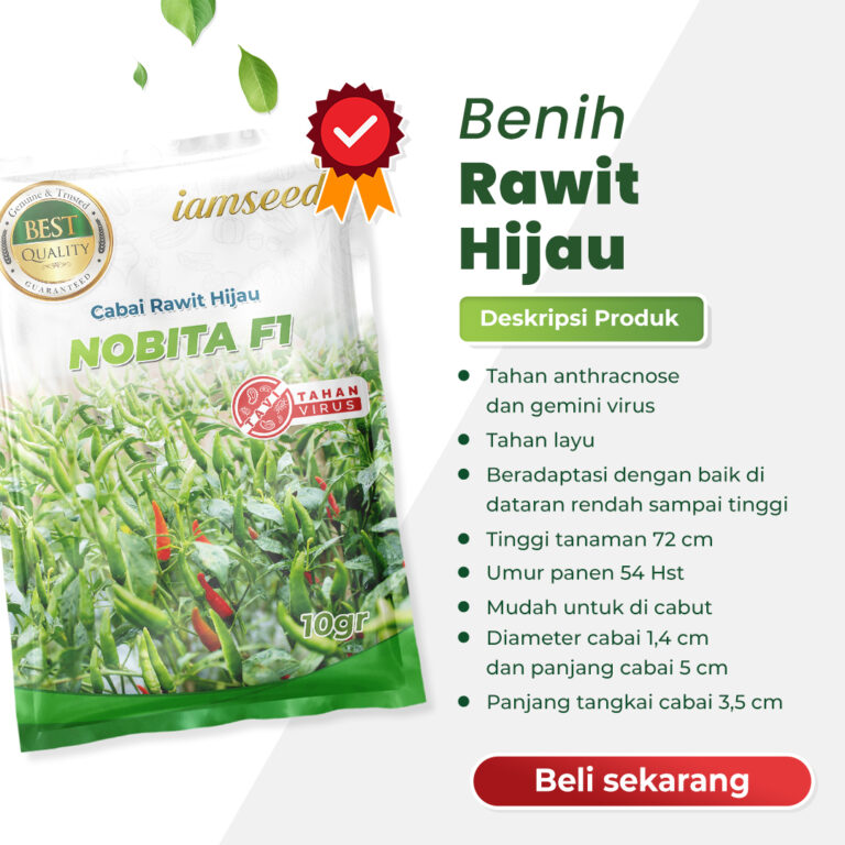 Nobita F1 10gr | Cabai rawit hijau - PT. Indoseed Agri Makmur