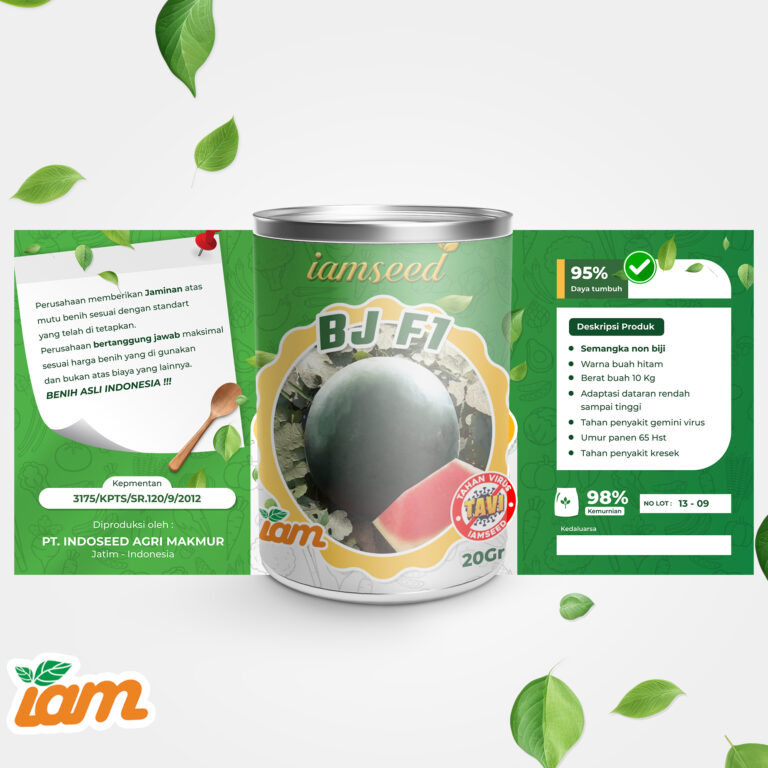 BJ F1 20gr | Semangka bulat hitam - PT. Indoseed Agri Makmur