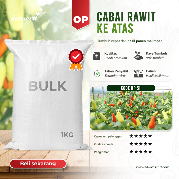 BULK 1kg – cabai OP (HP 51) - PT. Indoseed Agri Makmur