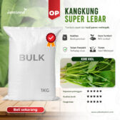 BULK 1kg – kangkung super lebar OP (KKSL) - PT. Indoseed Agri Makmur